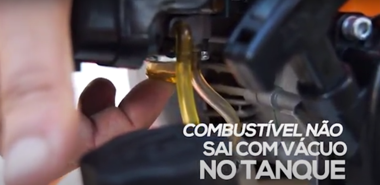 Combustível com vácuo no tanque